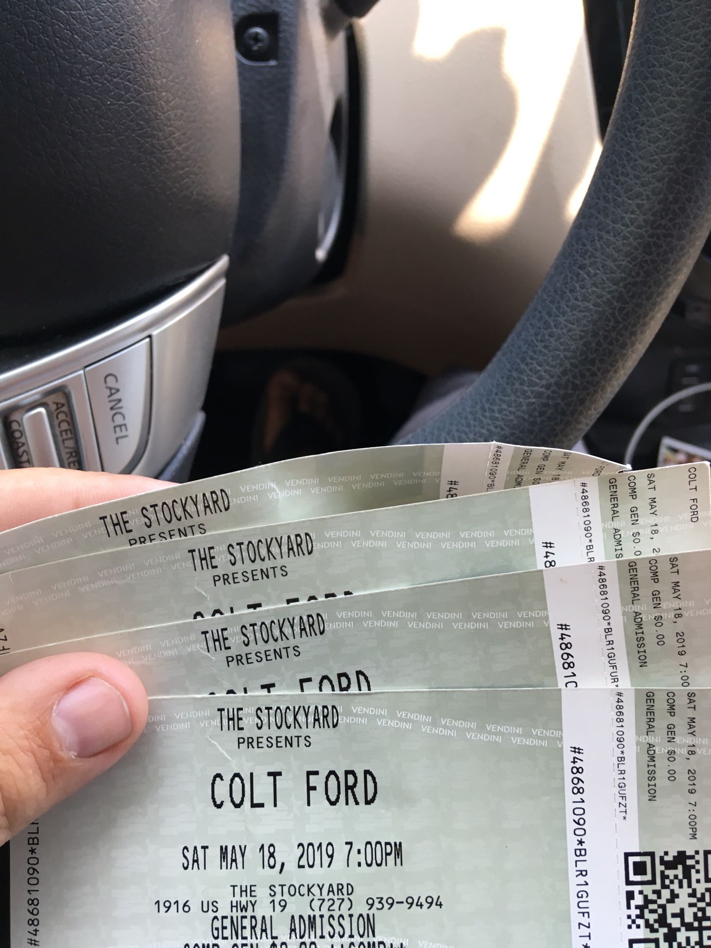4 Colt ford tickets
