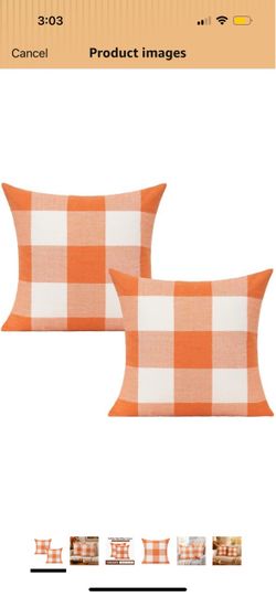 2 fall pillows covers