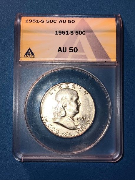 1951 S RPM Franklin Dollar