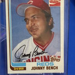 1982 Topps Coca-Cola #1 Johnny Bench Cincinnati Reds HOF $10