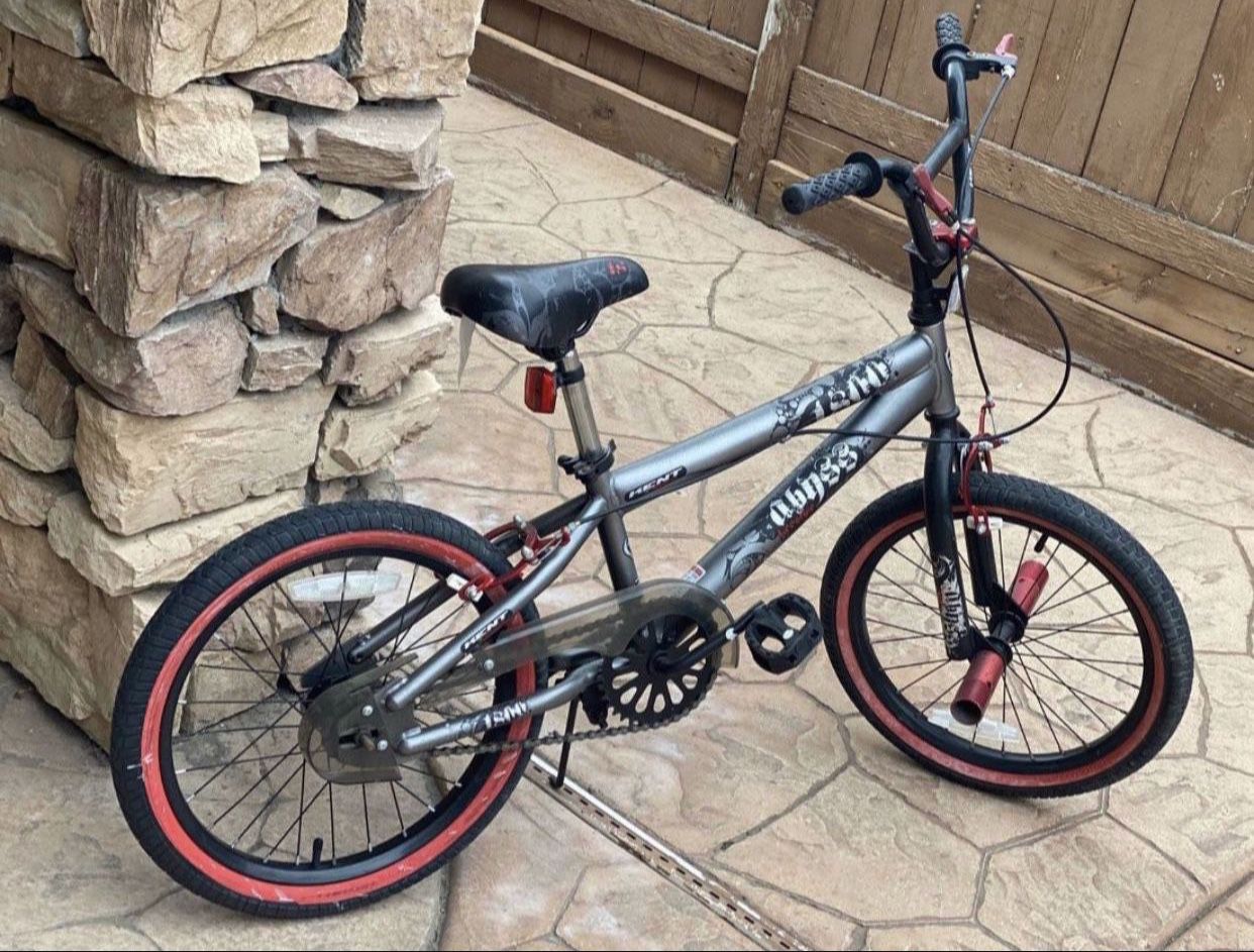 Kent Kent 18 Abyss Boy's Freestyle BMX Bike, Charcoal Gray