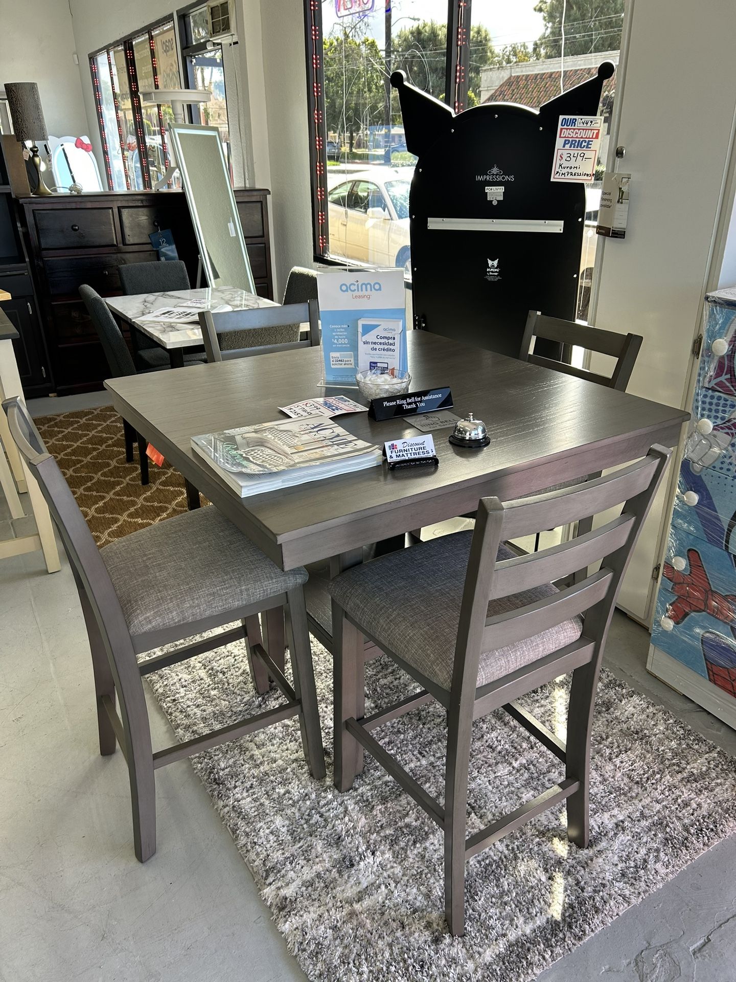 Comedor Mediano (5 Piezas ) Madera Con Sillas Tapizadas