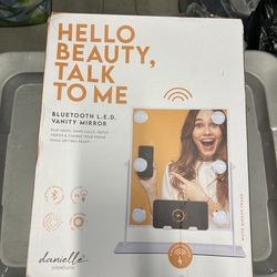 Bluetooth LED lighted vanity mirror