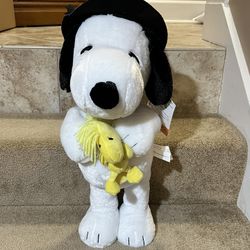 Snoopy Woodstock Peanuts Halloween Witch Room Greeter decor 22” tall plush new