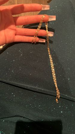 Tri color Valentino chain 22inch