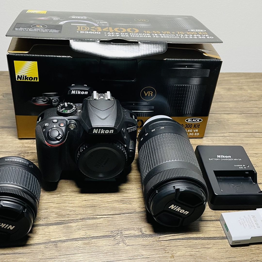 Nikon D3400 DSLR and Lenses for Sale in Cary, NC - OfferUp