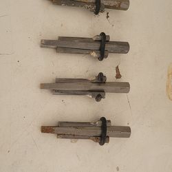 1 set of 5 3/4 inch feathers and wedges