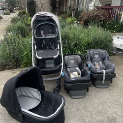 Complete UppaBaby Cruz Stroller Car Seat System