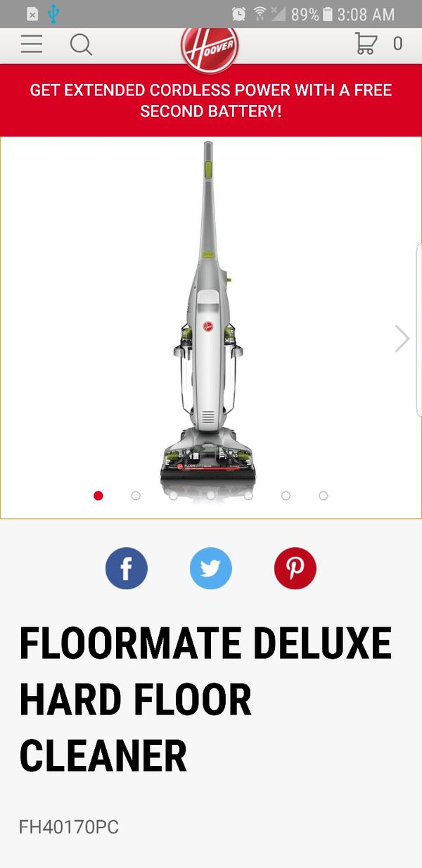 New Hoover Floormate Deluxe Hard Floor Cleaner Fh40170pc For Sale