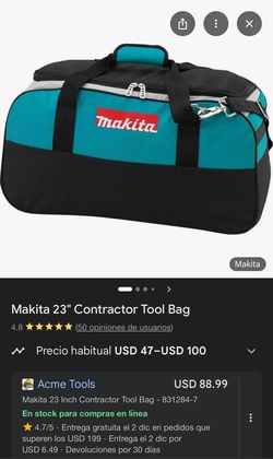 Makita Tool Heavy Duty Bag 24” Dewalt Milwaukee Ryobi Senco Construcción 