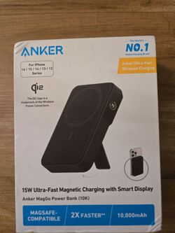 Brand New Anker MagGo 10K Power Bank - Qi2 15W Fast Wireless Charger (Sealed)