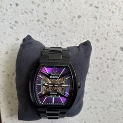 Bulova Black Maquina With The Purple Skeleton Special Edition