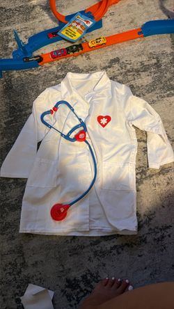 Kids Doctor Costume with Toy Stethoscope