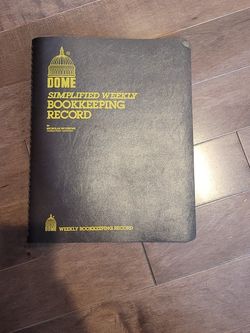 New Bookkeeping Record Weekly Book