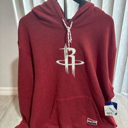 Mitchell & Ness Houston Rockets Red Hoodie! Size 2X