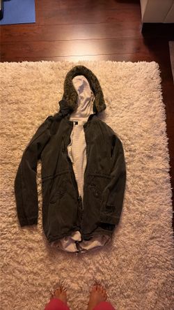 Vintage Obey Canvas Hooded parka