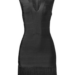 Venus Fringe Back Dress Sz 4  Stretchy