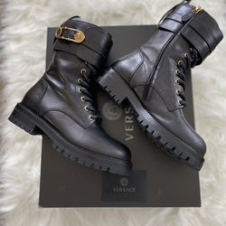 Versace Combat Boots 