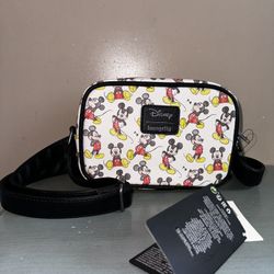 Loungefly Disney Mickey Mouse Doodle Camera Crossbody Bag