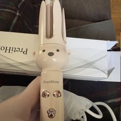 PretiHom Automatic Curling Iron/Wand Hair Curler Waver Pink Styling Tool