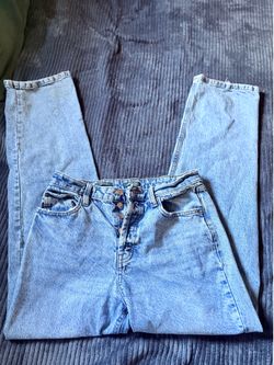 Denim jeans for women high rise straight