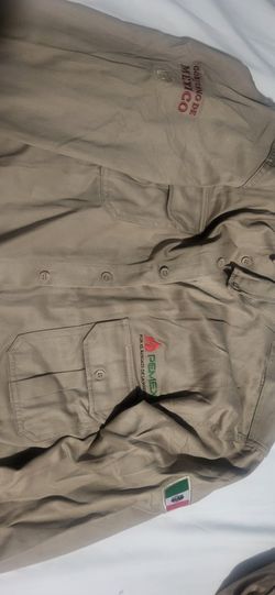 Work Shirt,xl Size 46 " Camisa Pemex Xl