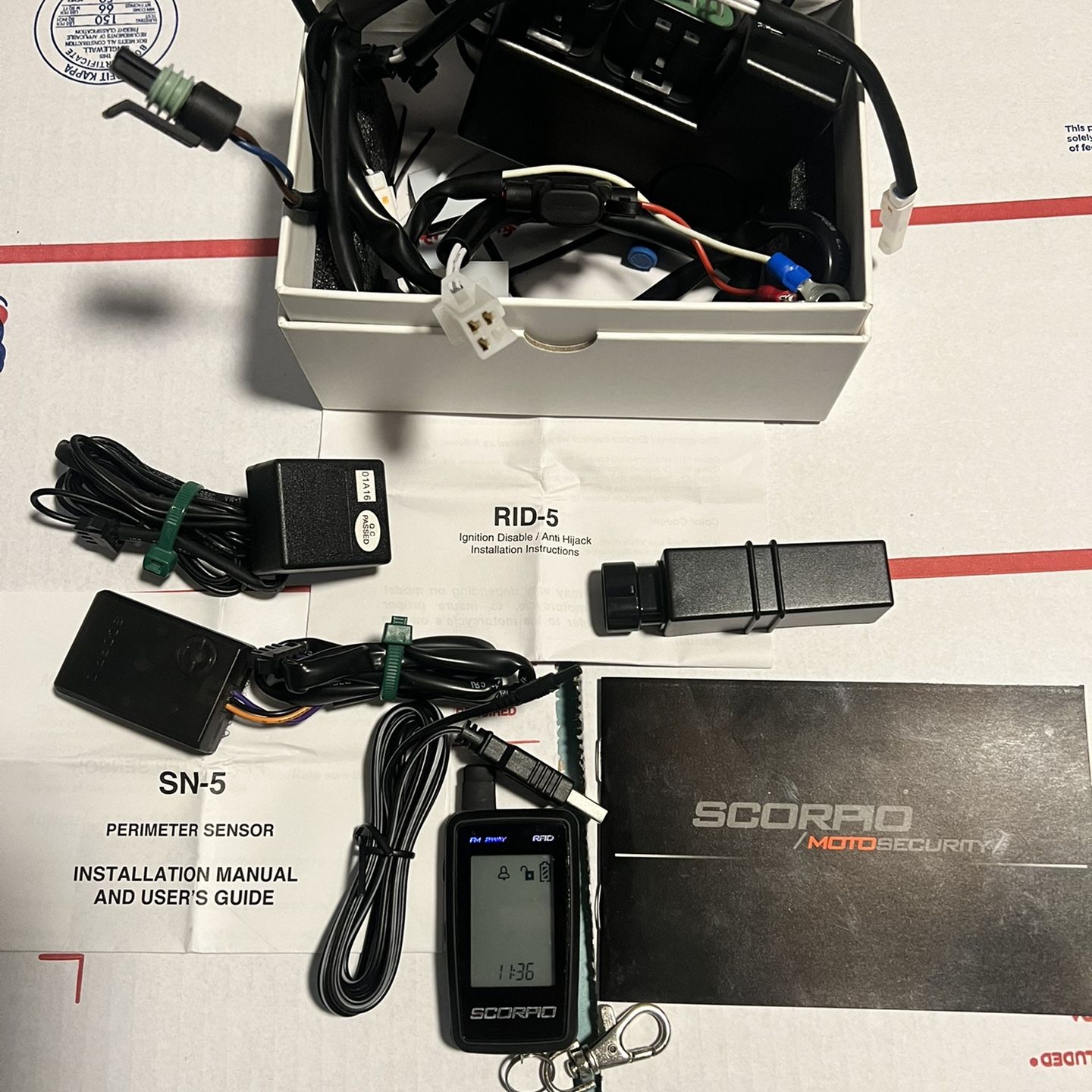 Scorpio Alarm SRX-900 RFID Motorcycle Alarm for Sale in Waipahu