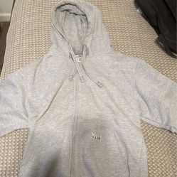 Grey Pro club Zip Up Hoodie
