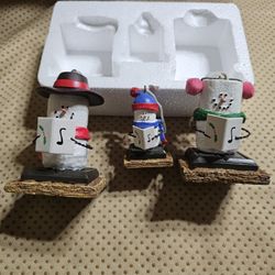 Lot of 3 The Original Smores Christmas Ornaments Midwest Seasons of Cannon Falls Collectible Avon Holiday Decor Family *NEW