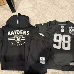 Raiders Jersey And Hoodie Set