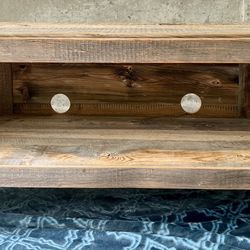 Reclaimed Wood Corner Media Cabinet