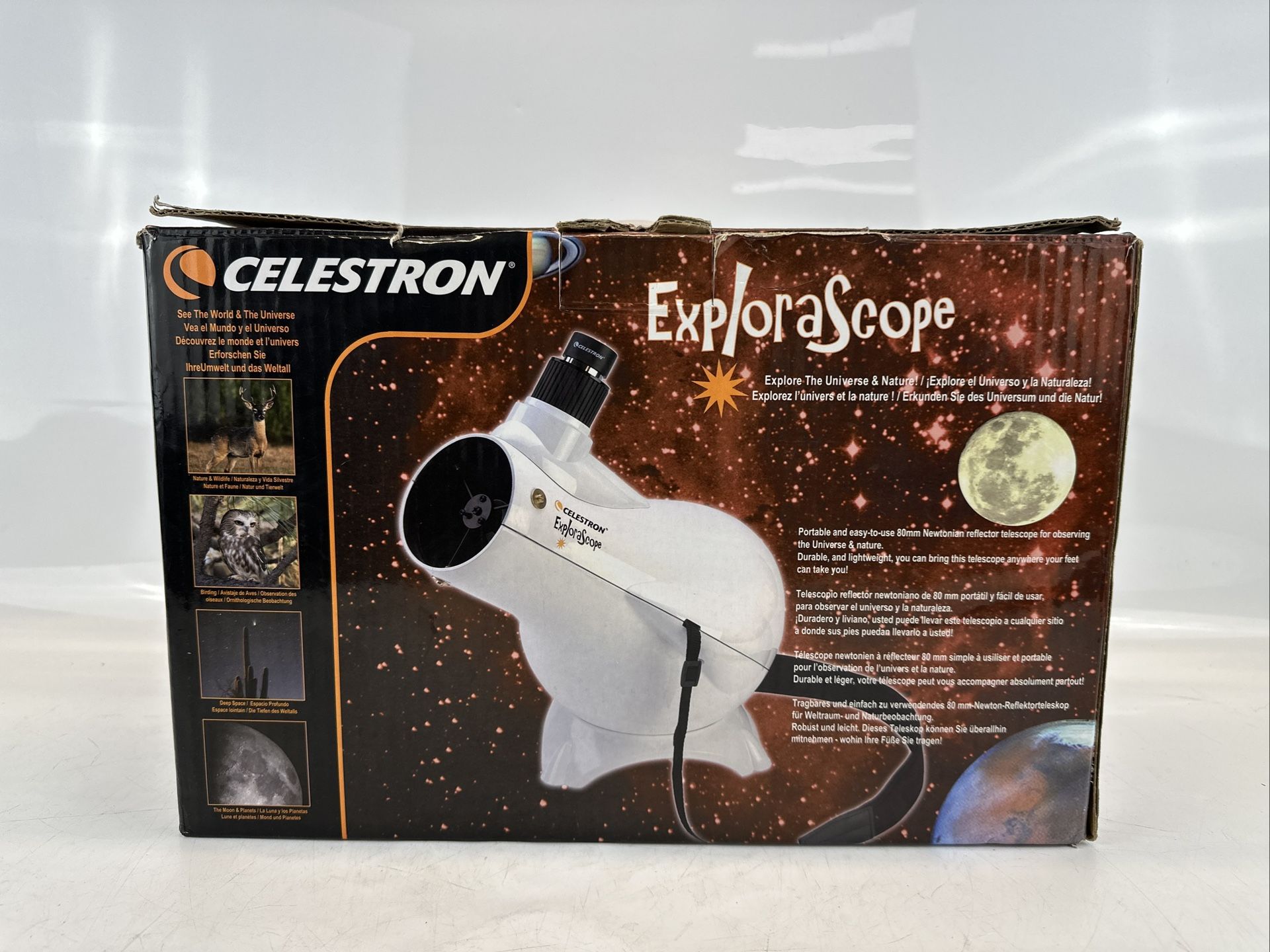 Celestron Explorascope Telescope White w/ Original Box - SEE