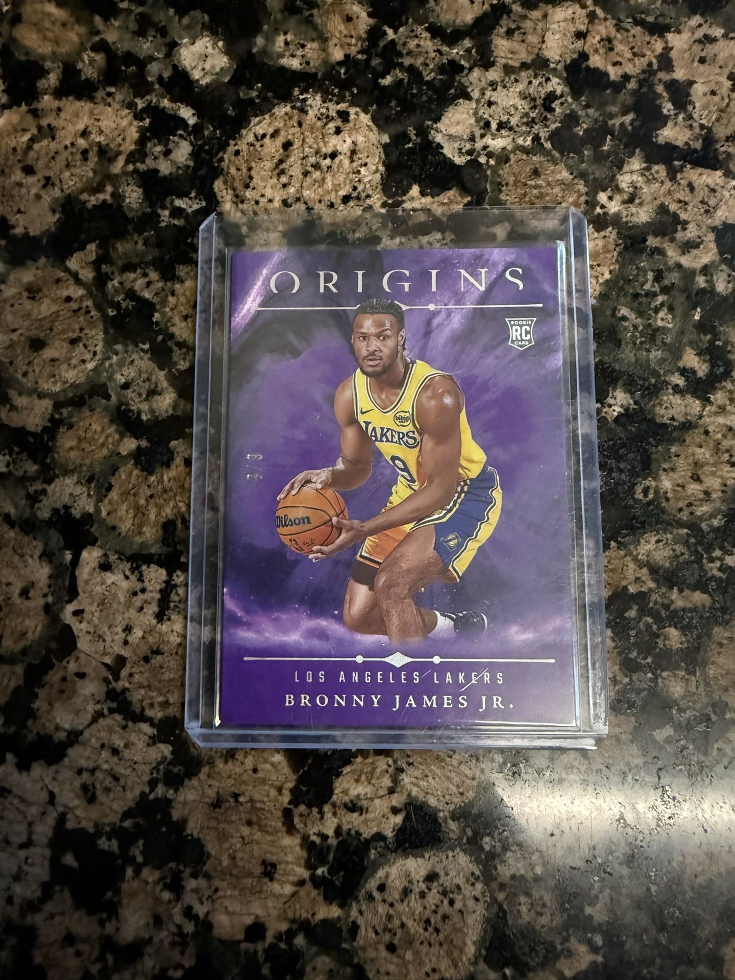 Bronny James Purple Origins Rookie Card Numbered 8/9 !!!