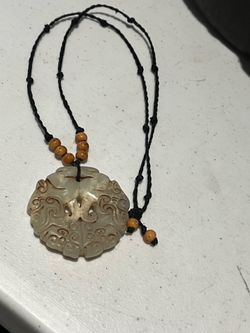 Vintage Jade pendent necklace