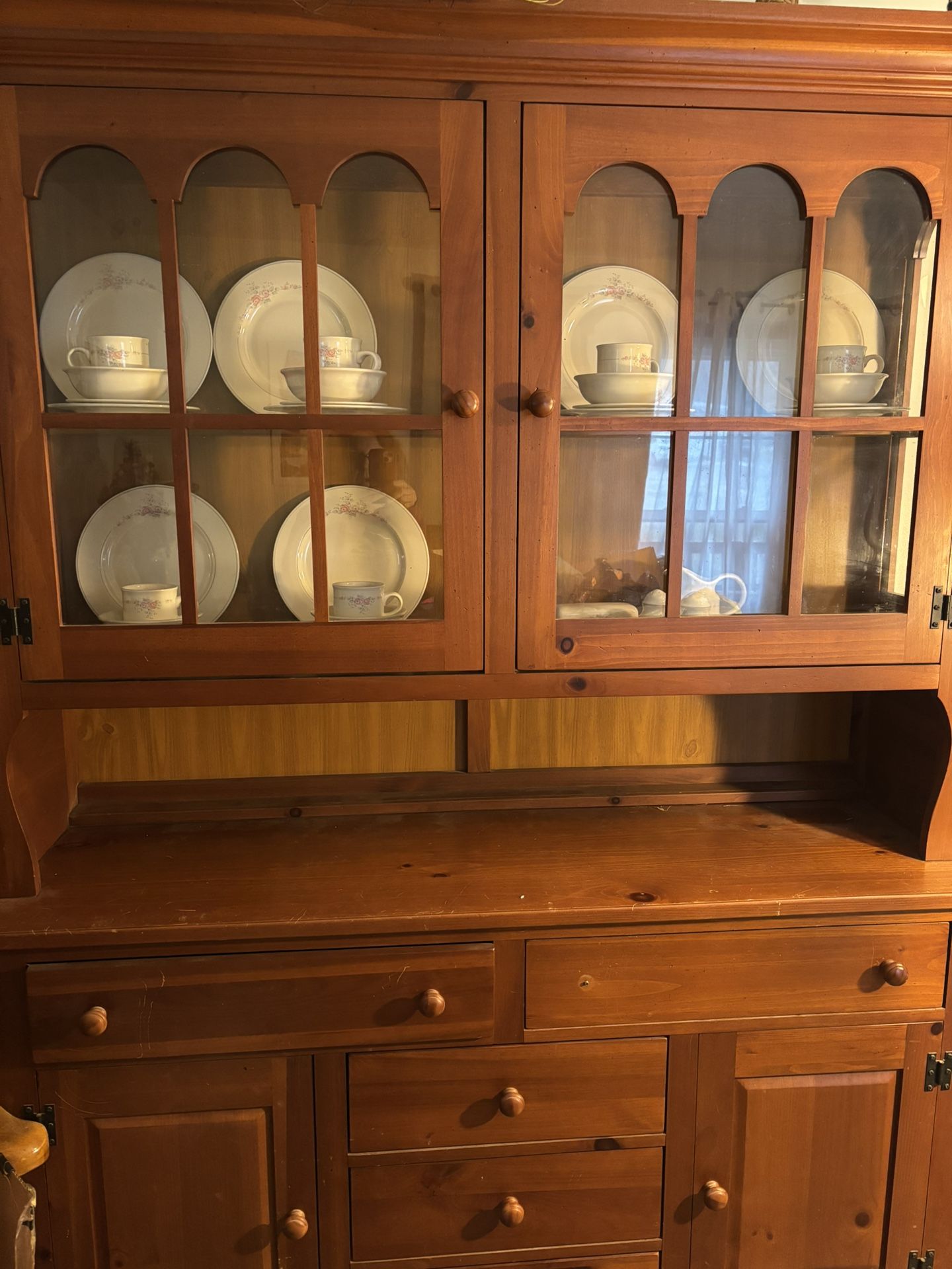 China Cabinet & Vintage Pfalzgraff 6 Piece Dinner Set, Butter Dish, Creamer , Sugar Bowl