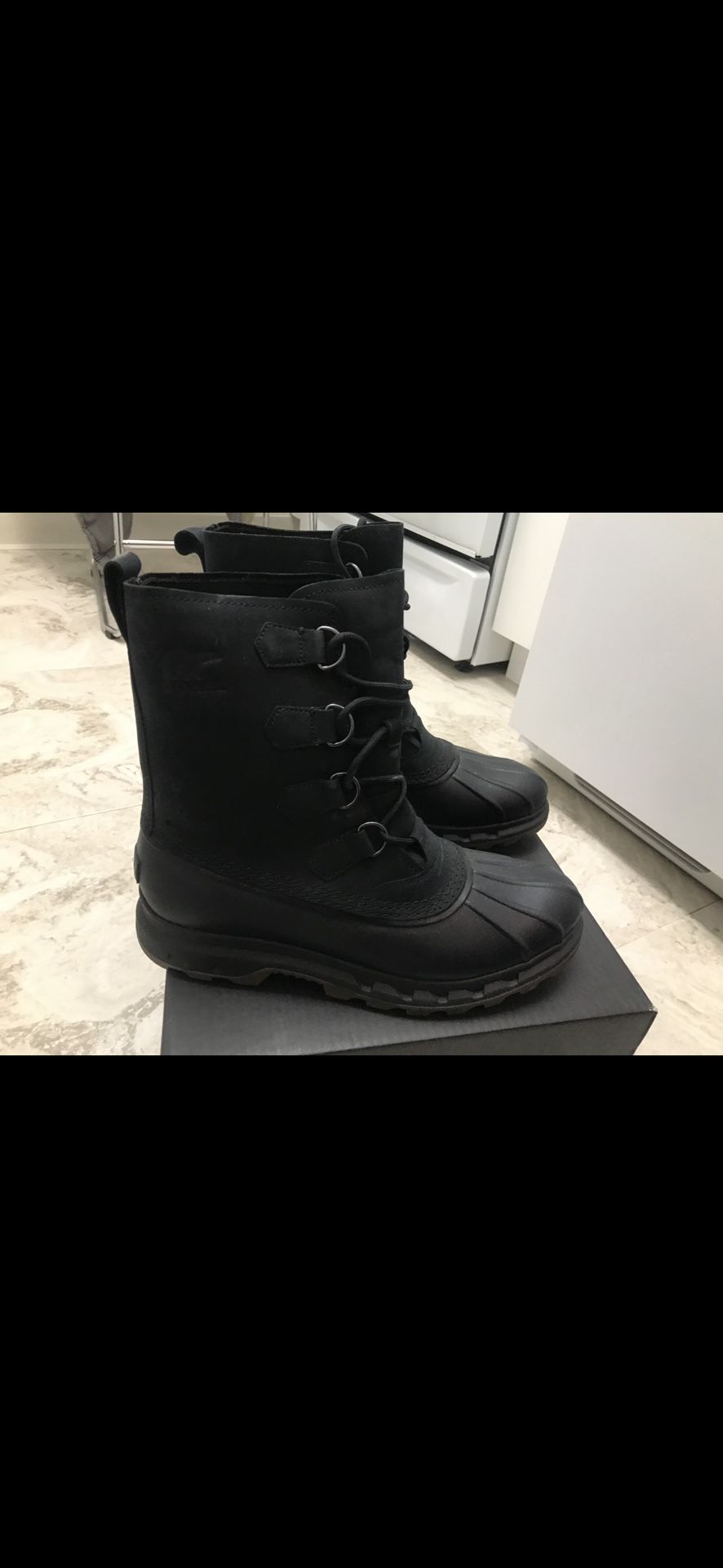 Brand New SOREL Portzma Boot Men’s  Size 12.   Carhartt Patagonia Nike Jordan Sneakers Weights Bikes Giants Jets Mets Knicks Yankees Jersey Jacket 