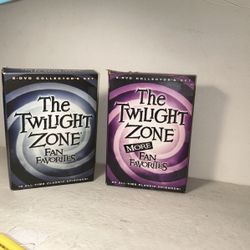 The Twilight Zone Fan Favorites & Twilight Zone MORE Fan Favorites 39 Episodes On A 10 DVD Collection New! 