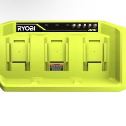 Ryobi 40v Battery Charging Station. 