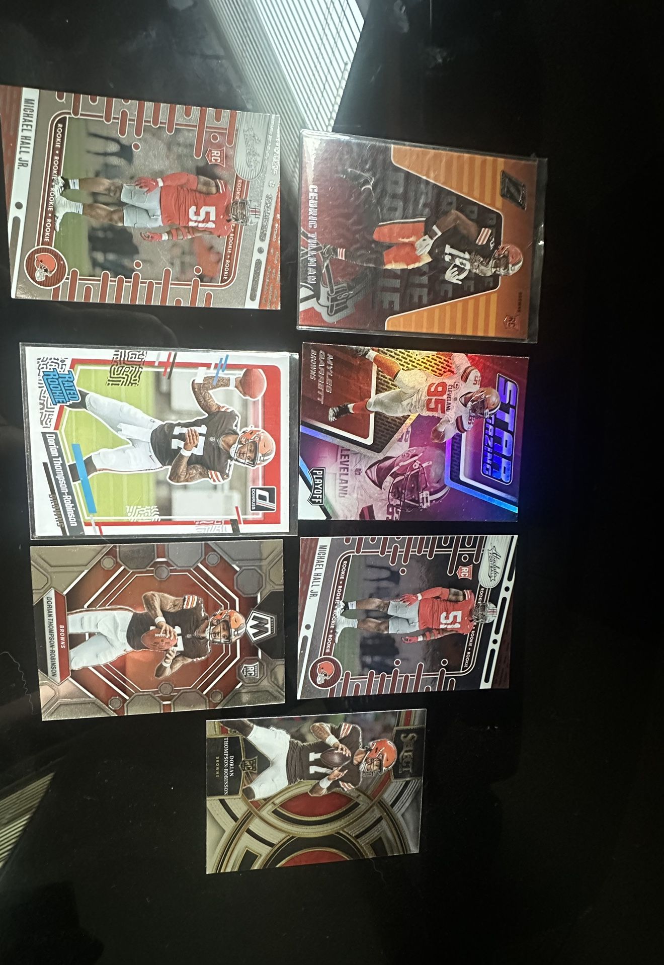 Cleveland Browns Football Card Lot Of 7 Cards