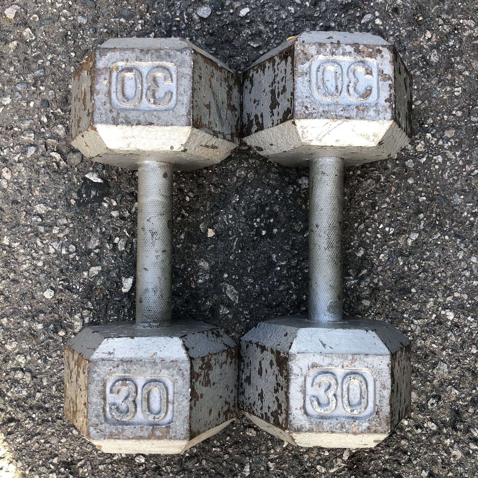 30lb Dumbbells In Solid Condition $50 Firm