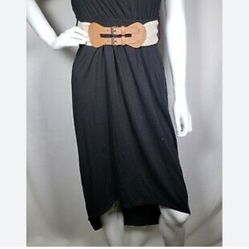 Derek Heart Hi-Low Strapless Black Dress – Juniors – Size M