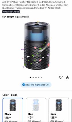 Black air purifier