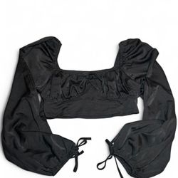 Black Cropped Long Sleeve