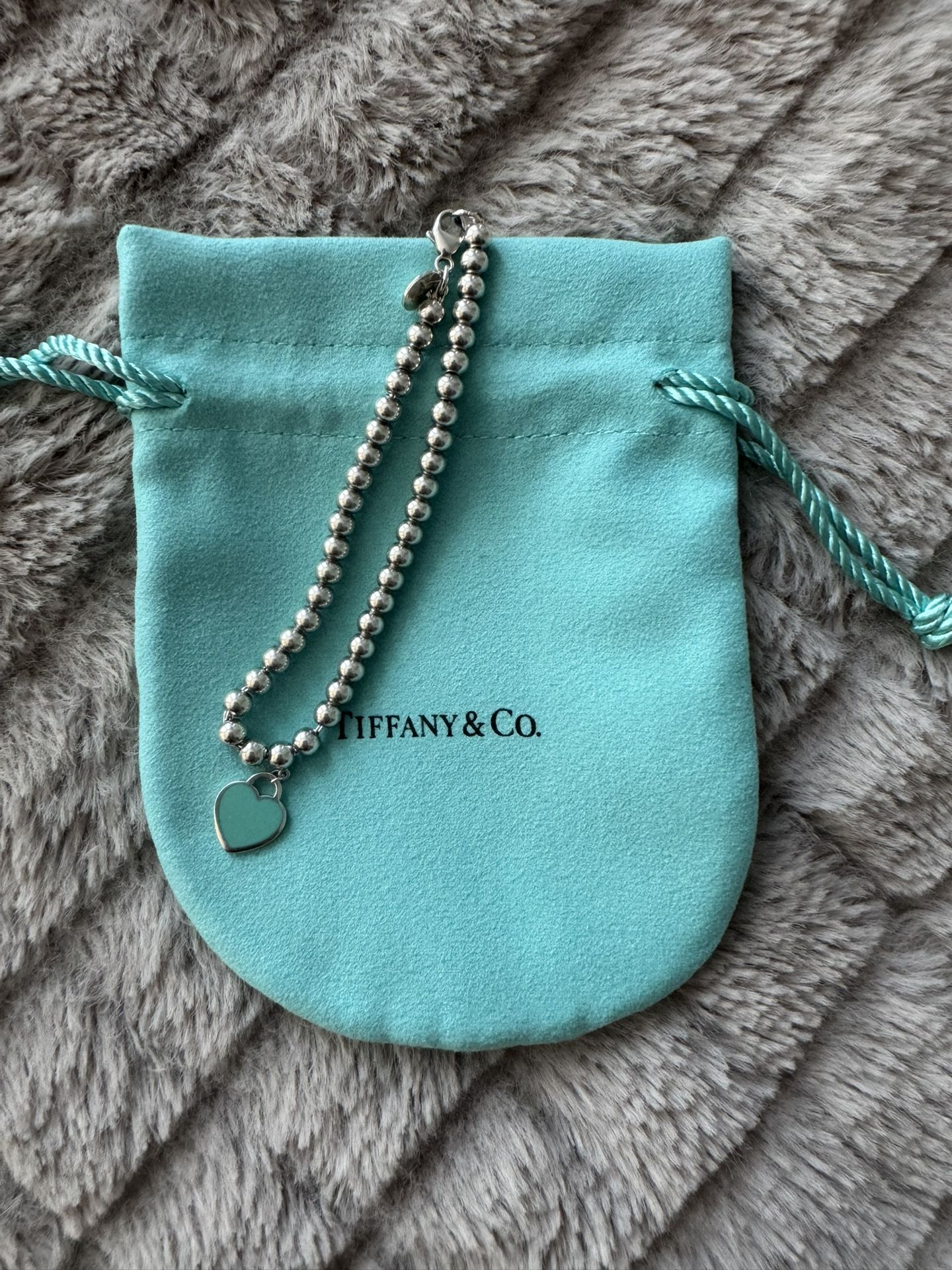 Tiffany & Co. Bead Bracelet with Heart Tag