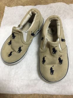 Little boys shoes sz 7 polo