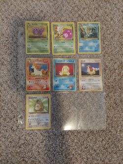 Pokemon Cards Japanese, Base 2, Fossil, And Team Rocket