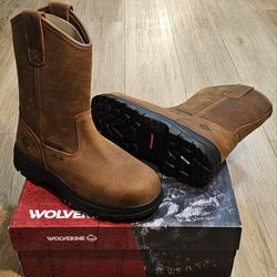 Wolverine Work Boots Size 8.5 For Men 