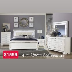 4 Pc Queen Bedroom Set 