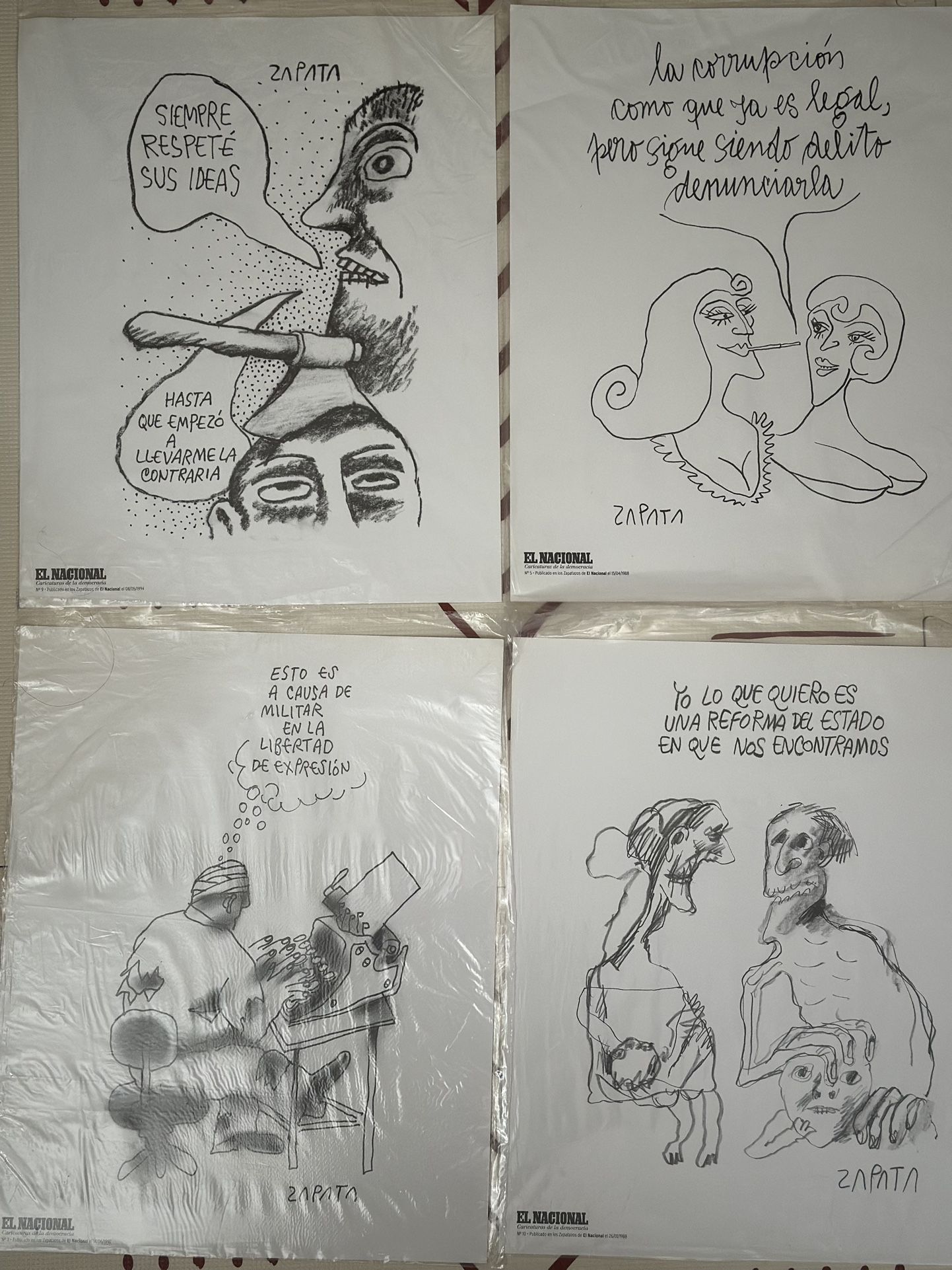 EL NACIONAL caricatura de la democracia de Pedro L. Zapata