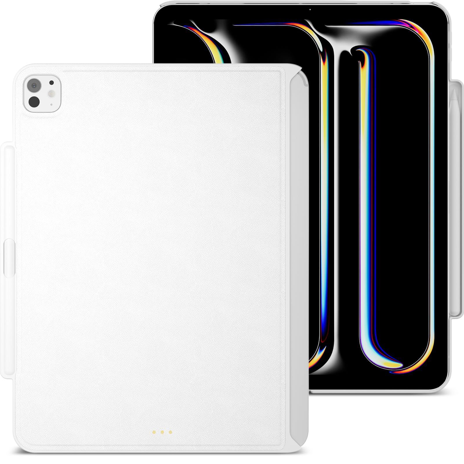 MAGEASY CoverBuddy For 2024 IPad Pro 13" - IPad Pro Case Compatible With Magic Keyboard For IPad Pro (M4), Enhanced Thickness & Heat Dissipation - Whi